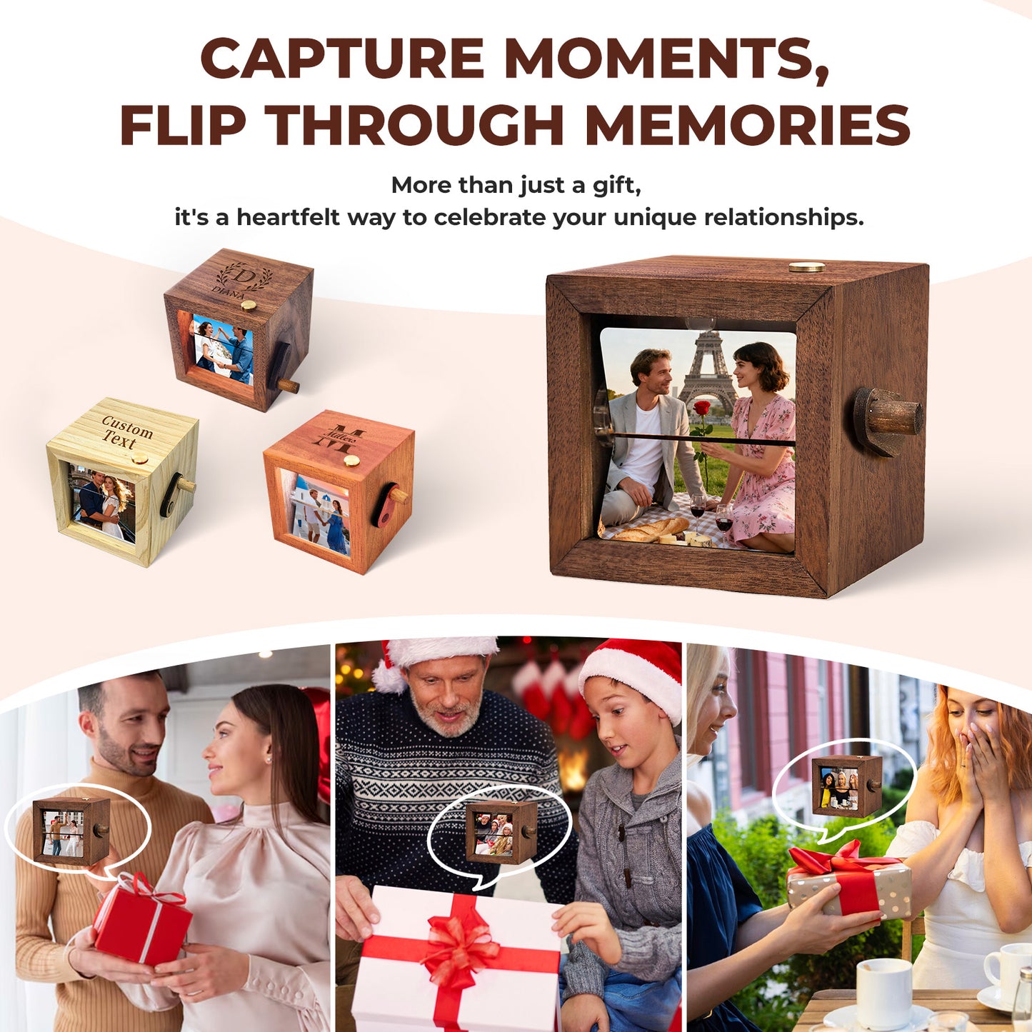 Personalized Photo Flip Box