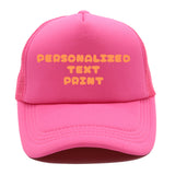Custom Trucker Hat, Personalized Text Logo Unisex Trucker Cap