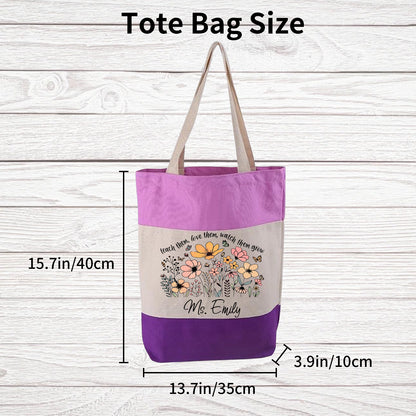 Personalized Teacher Tote Bag, Customized Tote Bag, Teacher Bag, Custom Gift for Teacher