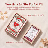 Personalized Matchbooks Custom Photo Name Matchbooks Wooden Matchbox Art for Couples Wedding Birthday Table Decor Without Matches Gifts for Bride Groom Husband Wife Family Friends