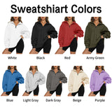 Personalized Quarter Zip Sweatshirt Custom Embroidered Unisex Sweatshirt Design Your Own Sweatshirt Custom Text on Chest Monogram Gifts for Mom Her Bridesmaid Girlfriend Family Christmas Gift
