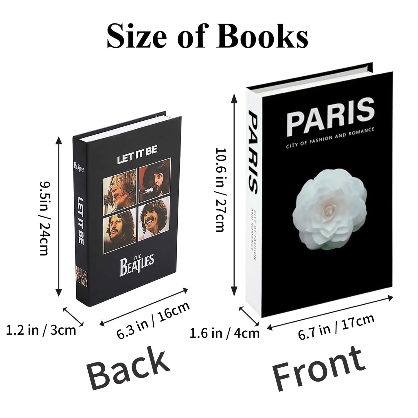 Luxurious Modern Faux Decorative Books Set for Home Decor Bookshelf, Coffee Table