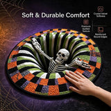 Halloween Optical Illusion Rug 3D Halloween Rug - Optical Illusion with Depth Pattern Non-Slip Soft Fabric