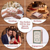 Personalized Matchbooks Custom Photo Name Matchbooks Wooden Matchbox Art for Couples Wedding Birthday Table Decor Without Matches Gifts for Bride Groom Husband Wife Family Friends